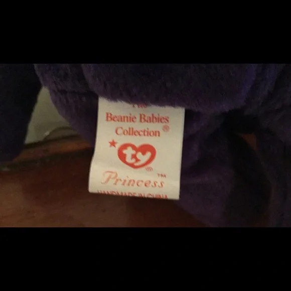 Princess Diana Commemorative Purple Plush Teddy Bear - Picture 6 of 7